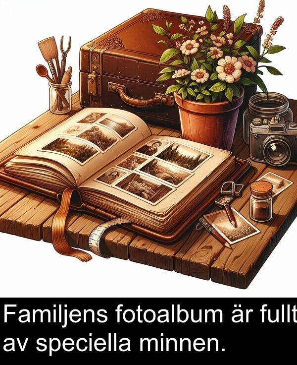minnen: Familjens fotoalbum är fullt av speciella minnen.
