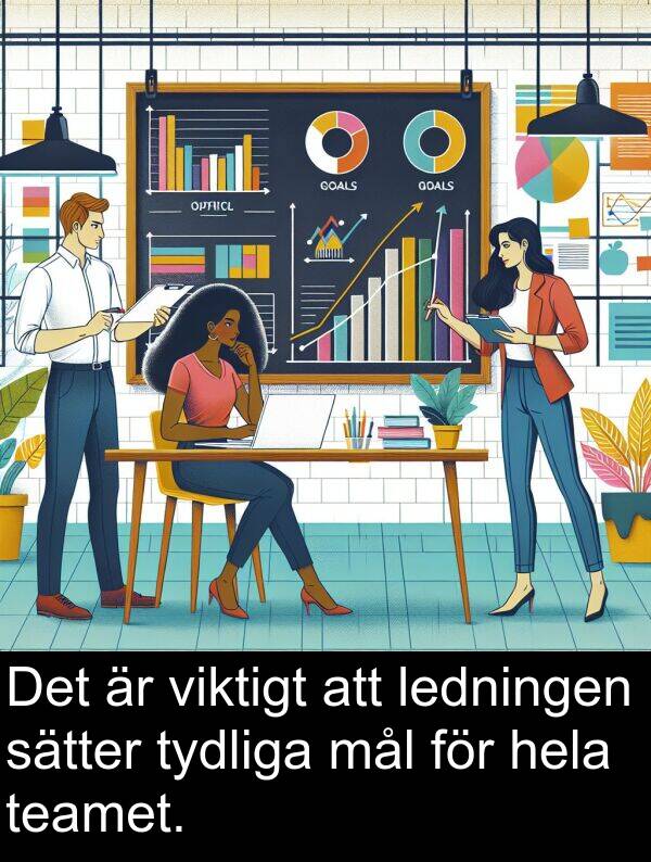 tydliga: Det är viktigt att ledningen sätter tydliga mål för hela teamet.