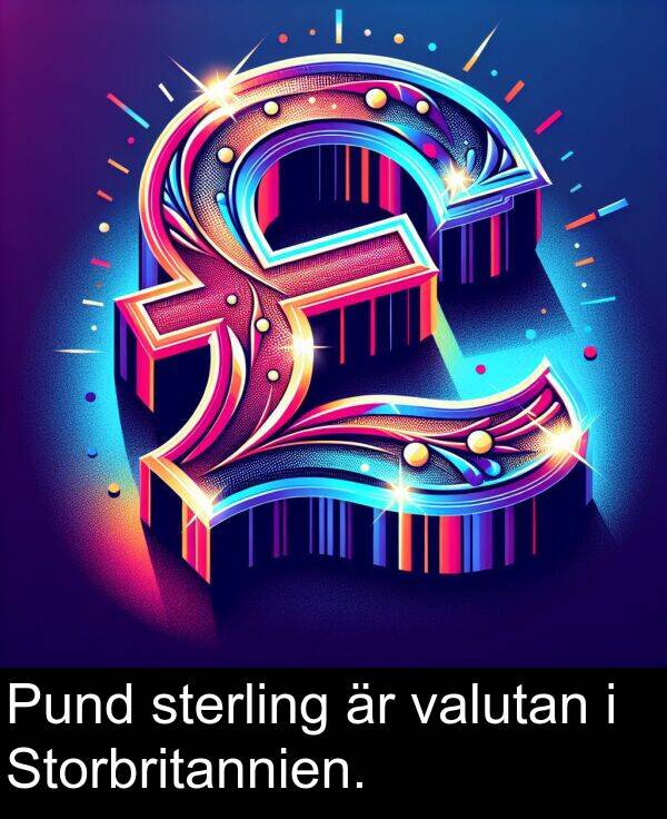 valutan: Pund sterling är valutan i Storbritannien.