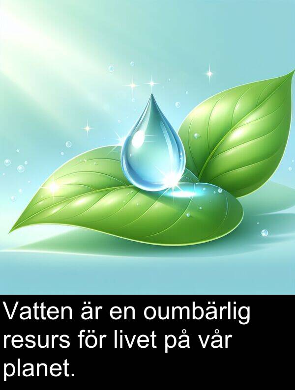 livet: Vatten är en oumbärlig resurs för livet på vår planet.
