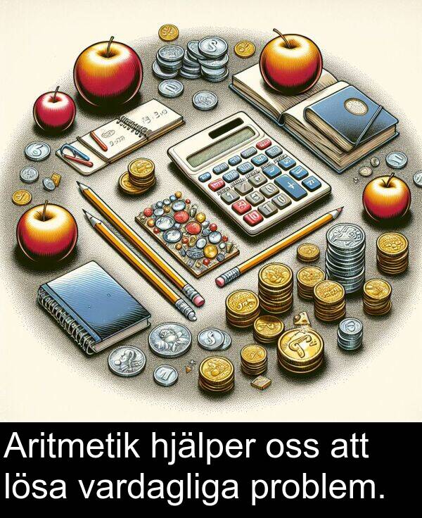 oss: Aritmetik hjälper oss att lösa vardagliga problem.