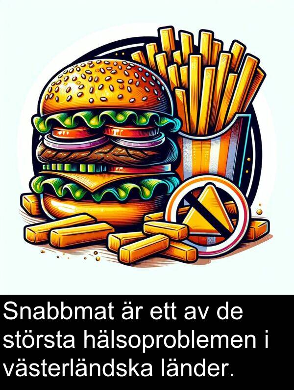 länder: Snabbmat är ett av de största hälsoproblemen i västerländska länder.