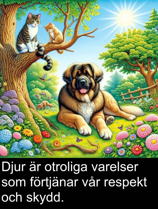 förtjänar: Djur är otroliga varelser som förtjänar vår respekt och skydd.