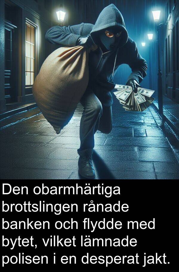 banken: Den obarmhärtiga brottslingen rånade banken och flydde med bytet, vilket lämnade polisen i en desperat jakt.