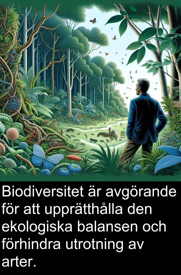 balansen: Biodiversitet är avgörande för att upprätthålla den ekologiska balansen och förhindra utrotning av arter.