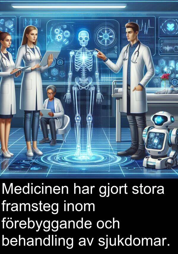 behandling: Medicinen har gjort stora framsteg inom förebyggande och behandling av sjukdomar.