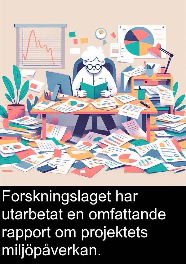 omfattande: Forskningslaget har utarbetat en omfattande rapport om projektets miljöpåverkan.