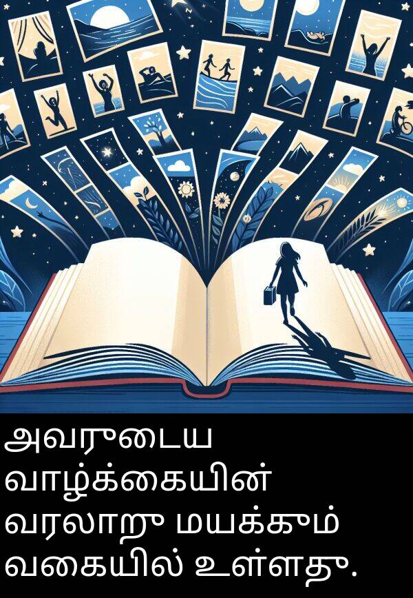 வாழ்க்கையின்: அவருடைய வாழ்க்கையின் வரலாறு மயக்கும் வகையில் உள்ளது.