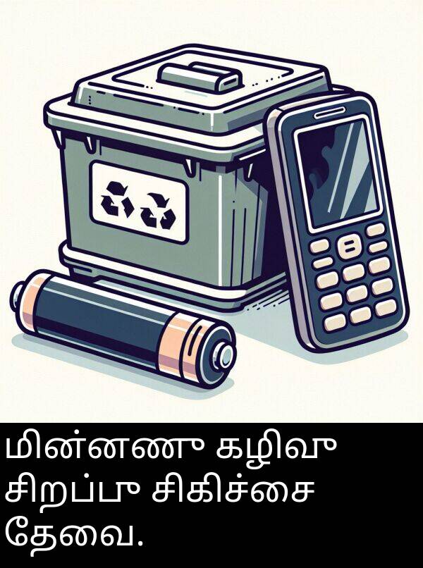 தேவை: மின்னணு கழிவு சிறப்பு சிகிச்சை தேவை.