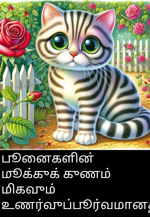 குணம்: பூனைகளின் மூக்குக் குணம் மிகவும் உணர்வுப்பூர்வமானது.