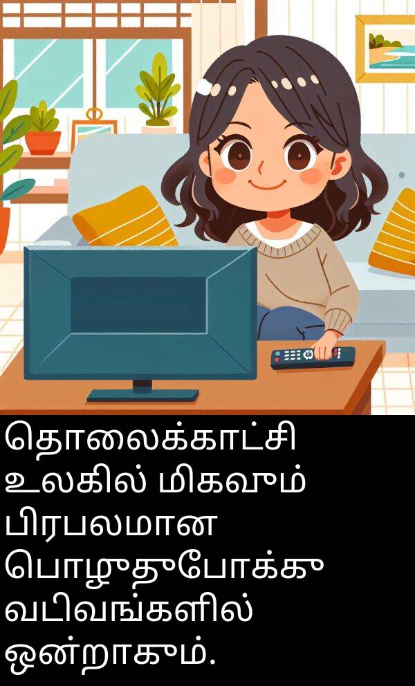 பிரபலமான: தொலைக்காட்சி உலகில் மிகவும் பிரபலமான பொழுதுபோக்கு வடிவங்களில் ஒன்றாகும்.