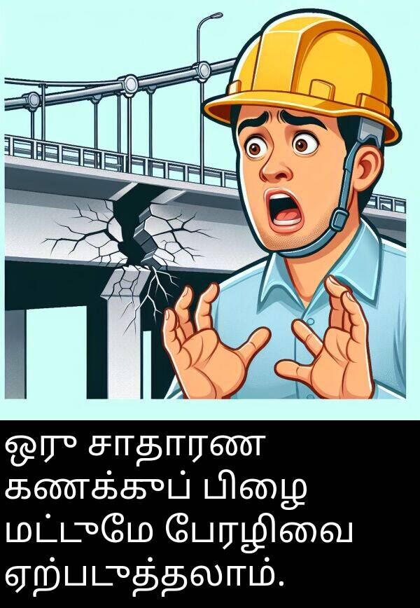 பேரழிவை: ஒரு சாதாரண கணக்குப் பிழை மட்டுமே பேரழிவை ஏற்படுத்தலாம்.