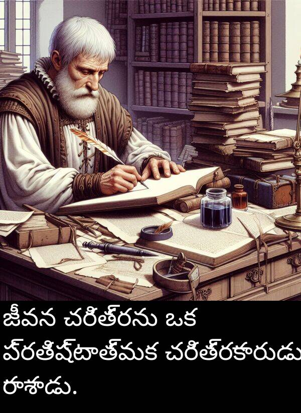 జీవన: జీవన చరిత్రను ఒక ప్రతిష్టాత్మక చరిత్రకారుడు రాశాడు.