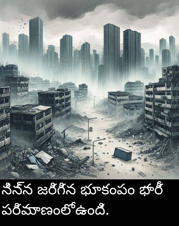 భూకంపం: నిన్న జరిగిన భూకంపం భారీ పరిమాణంలో ఉంది.
