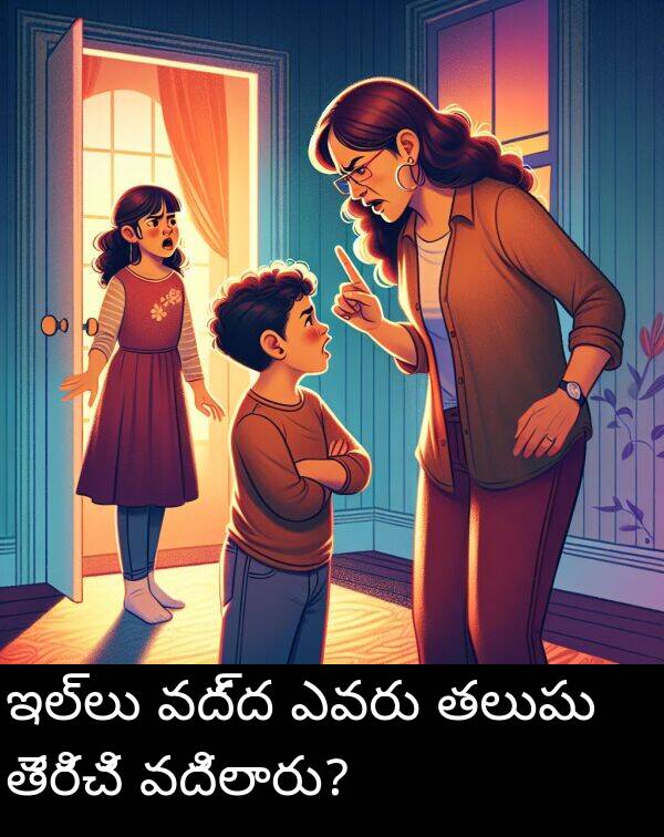 ఎవరు: ఇల్లు వద్ద ఎవరు తలుపు తెరిచి వదిలారు?