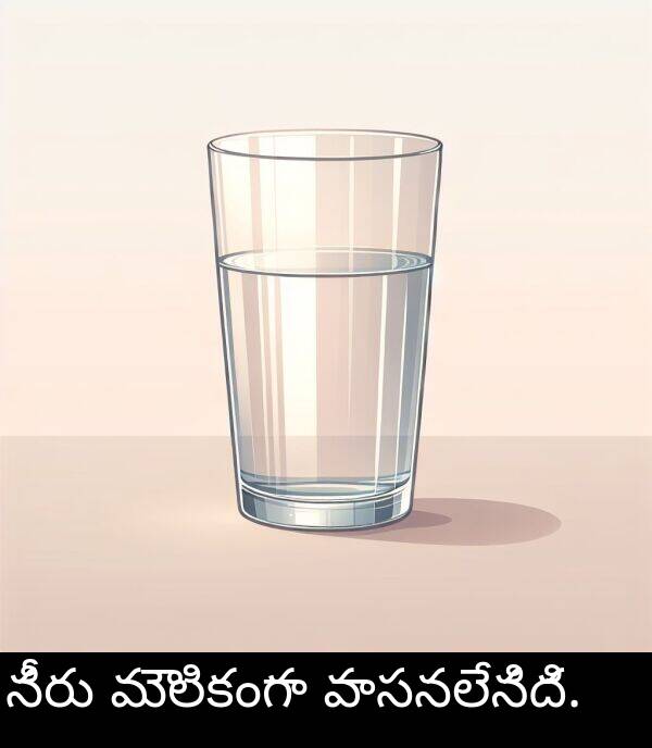 మౌలికంగా: నీరు మౌలికంగా వాసనలేనిది.