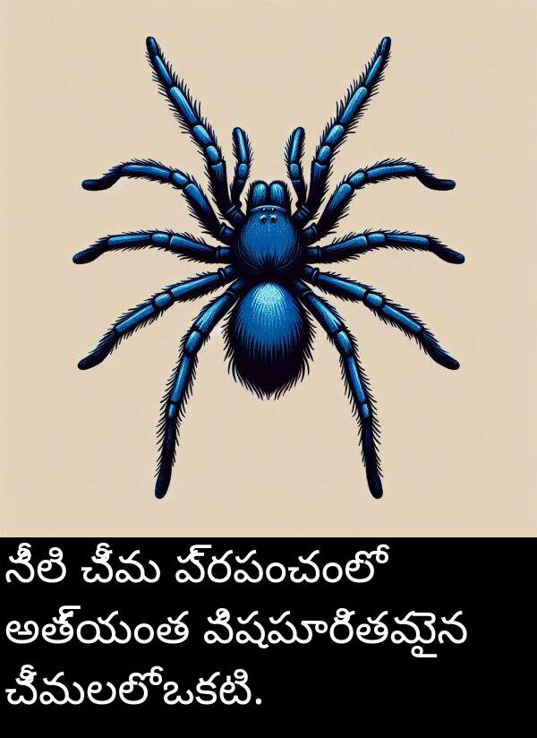 అత్యంత: నీలి చీమ ప్రపంచంలో అత్యంత విషపూరితమైన చీమలలో ఒకటి.