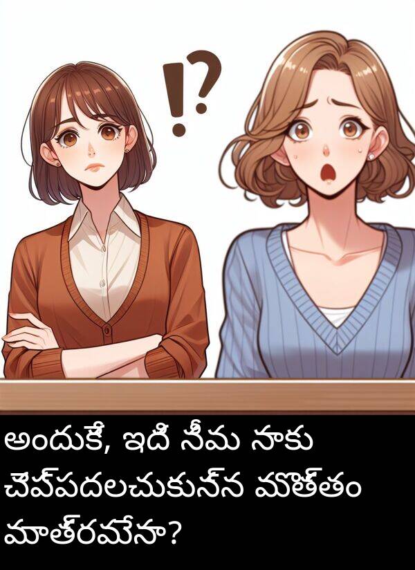 చెప్పదలచుకున్న: అందుకే, ఇది నీవు నాకు చెప్పదలచుకున్న మొత్తం మాత్రమేనా?