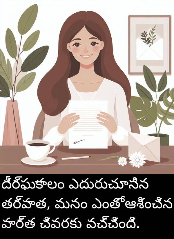చివరకు: దీర్ఘకాలం ఎదురుచూసిన తర్వాత, మనం ఎంతో ఆశించిన వార్త చివరకు వచ్చింది.