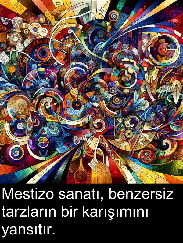 sanatı: Mestizo sanatı, benzersiz tarzların bir karışımını yansıtır.