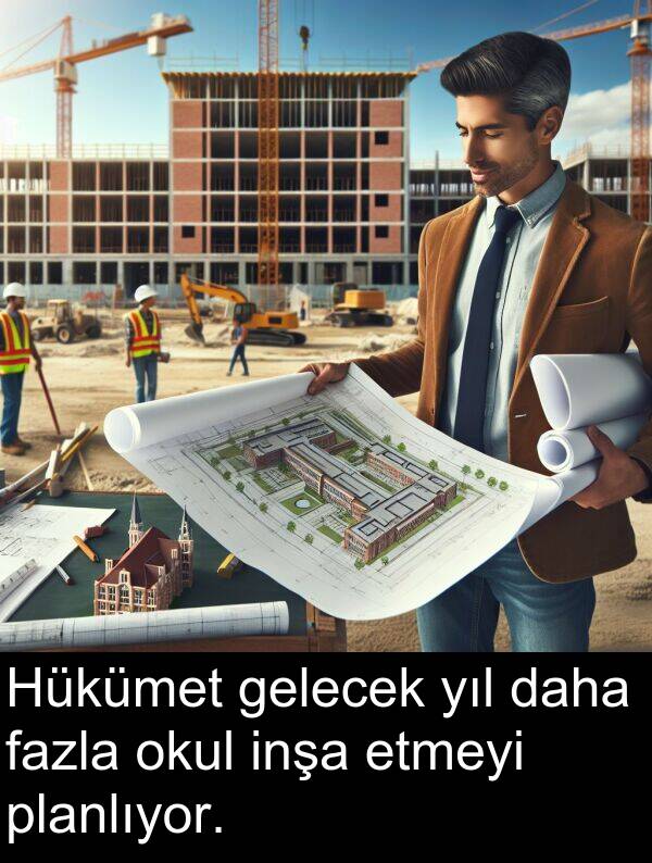 gelecek: Hükümet gelecek yıl daha fazla okul inşa etmeyi planlıyor.