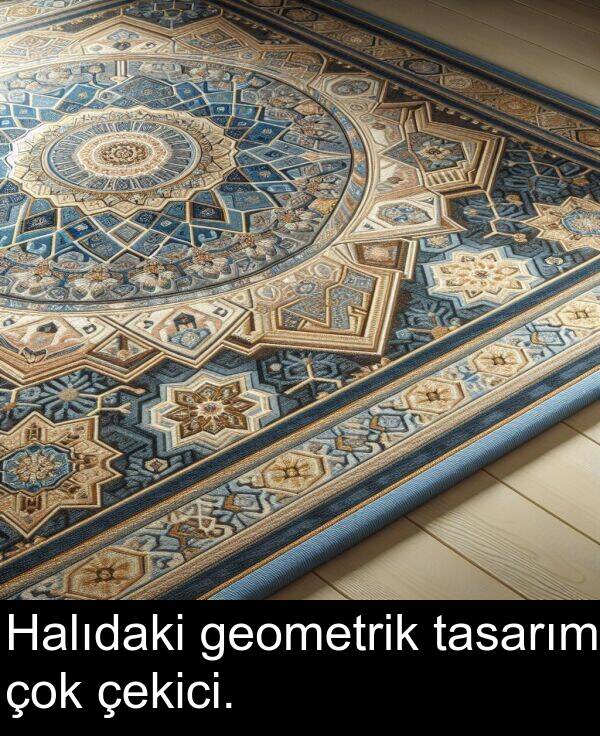 geometrik: Halıdaki geometrik tasarım çok çekici.