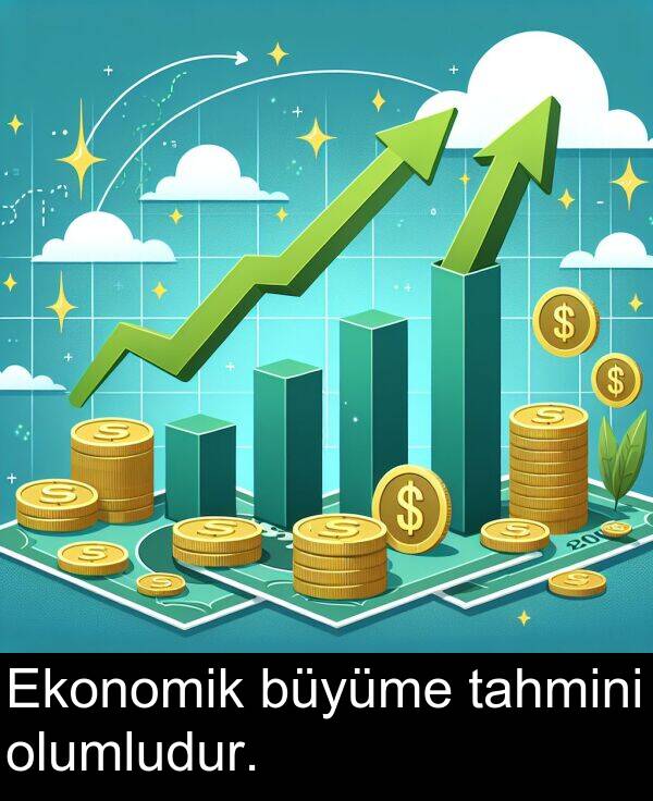 tahmini: Ekonomik büyüme tahmini olumludur.