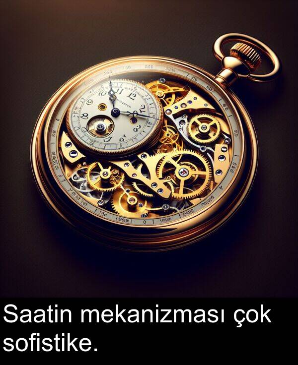 mekanizması: Saatin mekanizması çok sofistike.