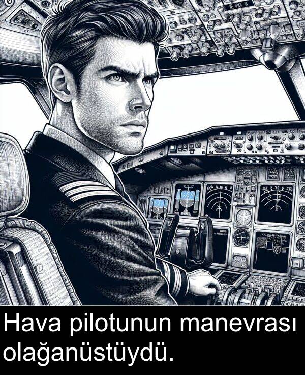 pilotunun: Hava pilotunun manevrası olağanüstüydü.