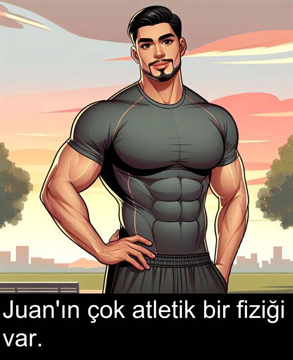 fiziği: Juan'ın çok atletik bir fiziği var.