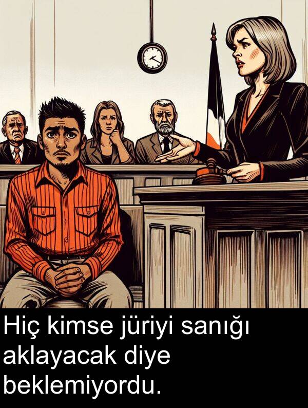 aklayacak: Hiç kimse jüriyi sanığı aklayacak diye beklemiyordu.