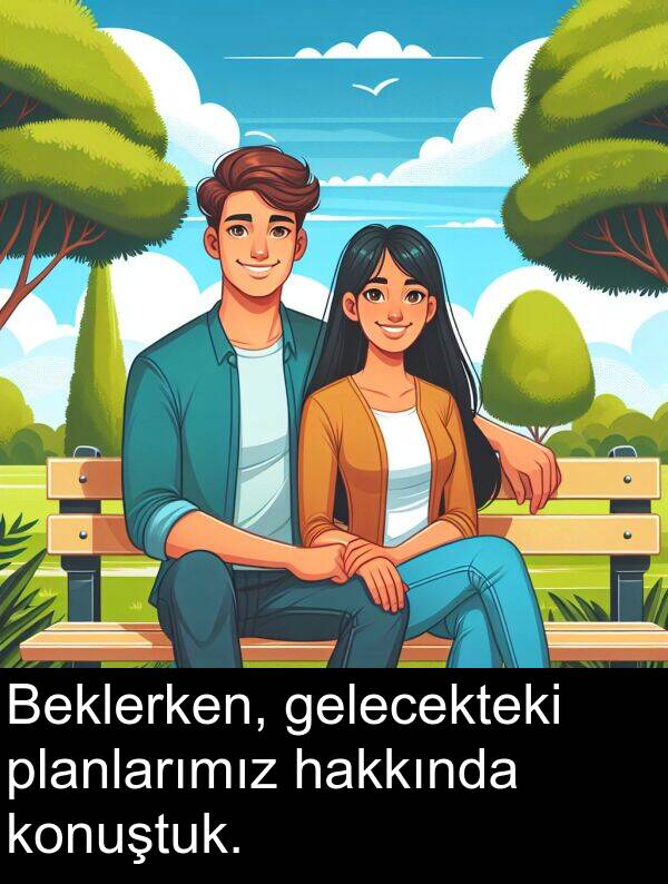 gelecekteki: Beklerken, gelecekteki planlarımız hakkında konuştuk.
