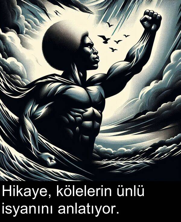 ünlü: Hikaye, kölelerin ünlü isyanını anlatıyor.