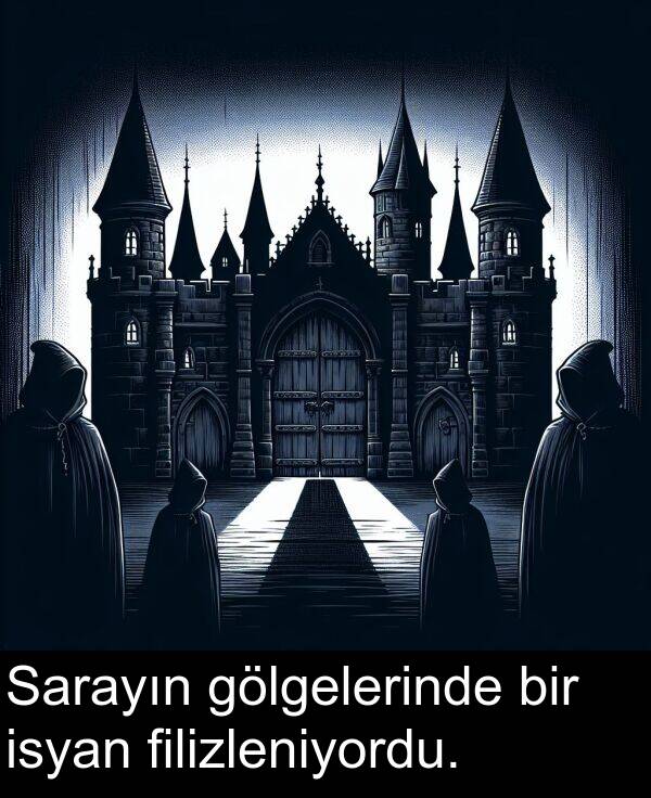 isyan: Sarayın gölgelerinde bir isyan filizleniyordu.