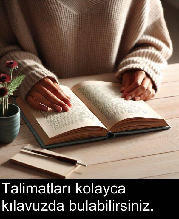 bulabilirsiniz: Talimatları kolayca kılavuzda bulabilirsiniz.