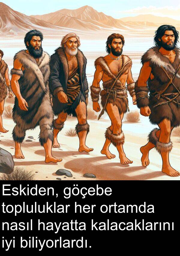 nasıl: Eskiden, göçebe topluluklar her ortamda nasıl hayatta kalacaklarını iyi biliyorlardı.