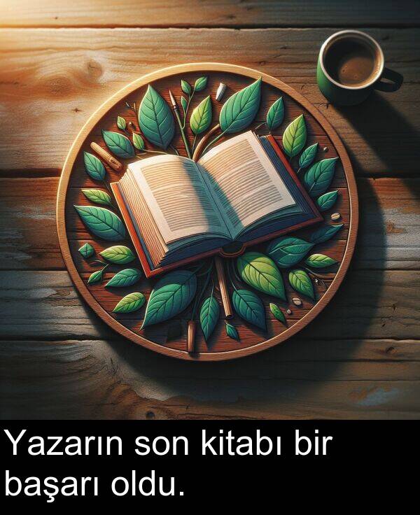 başarı: Yazarın son kitabı bir başarı oldu.
