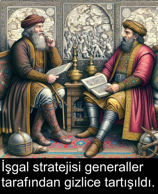 generaller: İşgal stratejisi generaller tarafından gizlice tartışıldı.