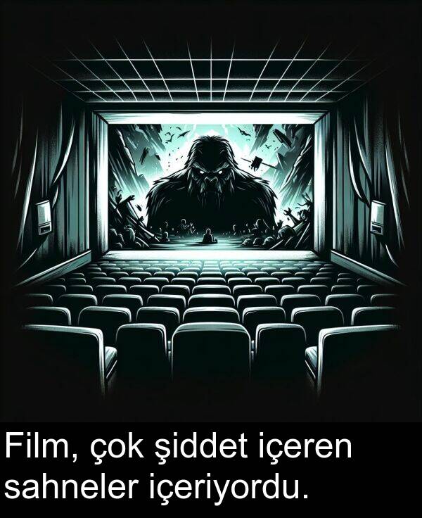 sahneler: Film, çok şiddet içeren sahneler içeriyordu.
