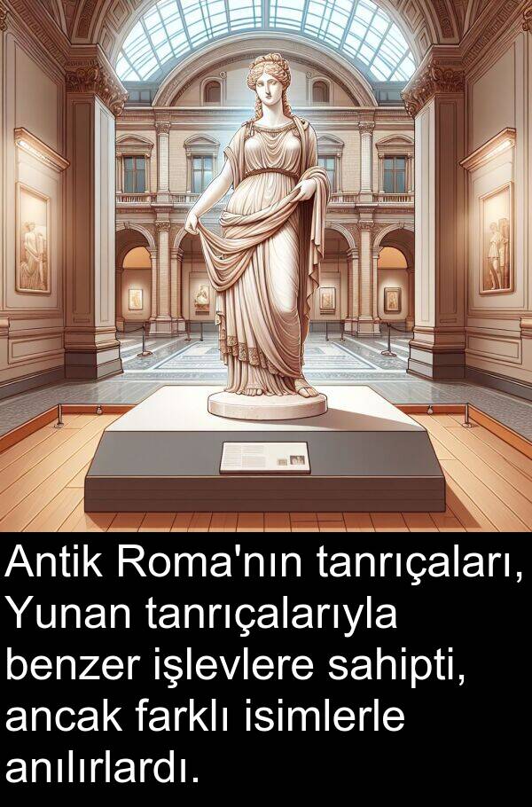 sahipti: Antik Roma'nın tanrıçaları, Yunan tanrıçalarıyla benzer işlevlere sahipti, ancak farklı isimlerle anılırlardı.