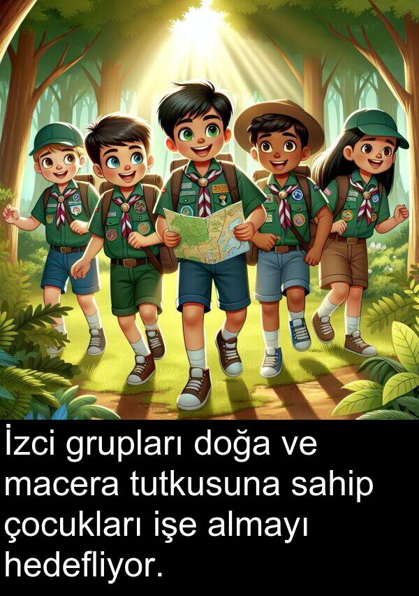 sahip: İzci grupları doğa ve macera tutkusuna sahip çocukları işe almayı hedefliyor.