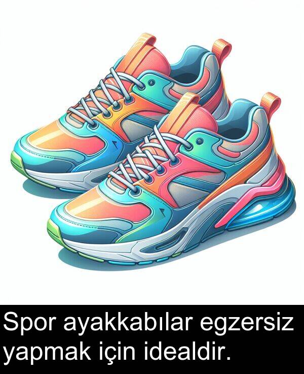 yapmak: Spor ayakkabılar egzersiz yapmak için idealdir.