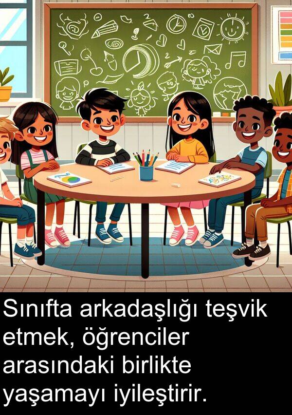 birlikte: Sınıfta arkadaşlığı teşvik etmek, öğrenciler arasındaki birlikte yaşamayı iyileştirir.