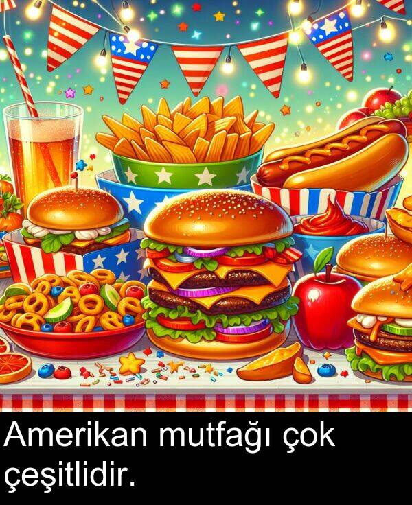 çeşitlidir: Amerikan mutfağı çok çeşitlidir.