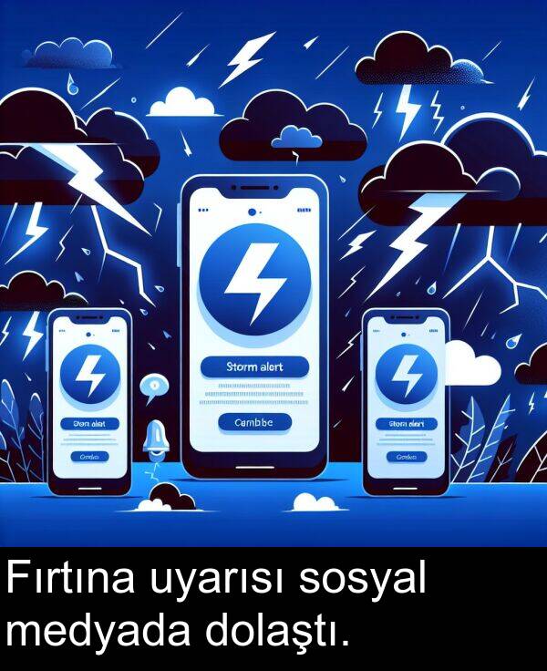uyarısı: Fırtına uyarısı sosyal medyada dolaştı.