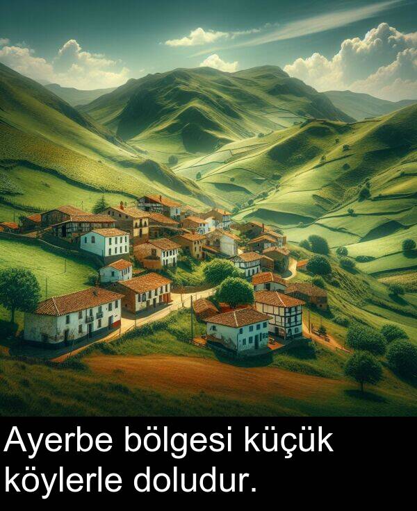 bölgesi: Ayerbe bölgesi küçük köylerle doludur.