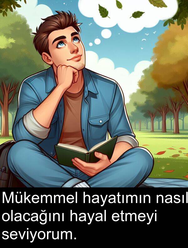nasıl: Mükemmel hayatımın nasıl olacağını hayal etmeyi seviyorum.