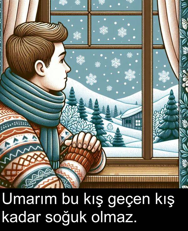 geçen: Umarım bu kış geçen kış kadar soğuk olmaz.