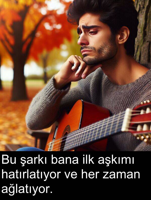 ağlatıyor: Bu şarkı bana ilk aşkımı hatırlatıyor ve her zaman ağlatıyor.