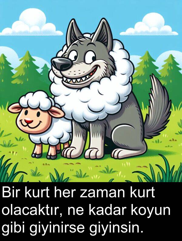 koyun: Bir kurt her zaman kurt olacaktır, ne kadar koyun gibi giyinirse giyinsin.